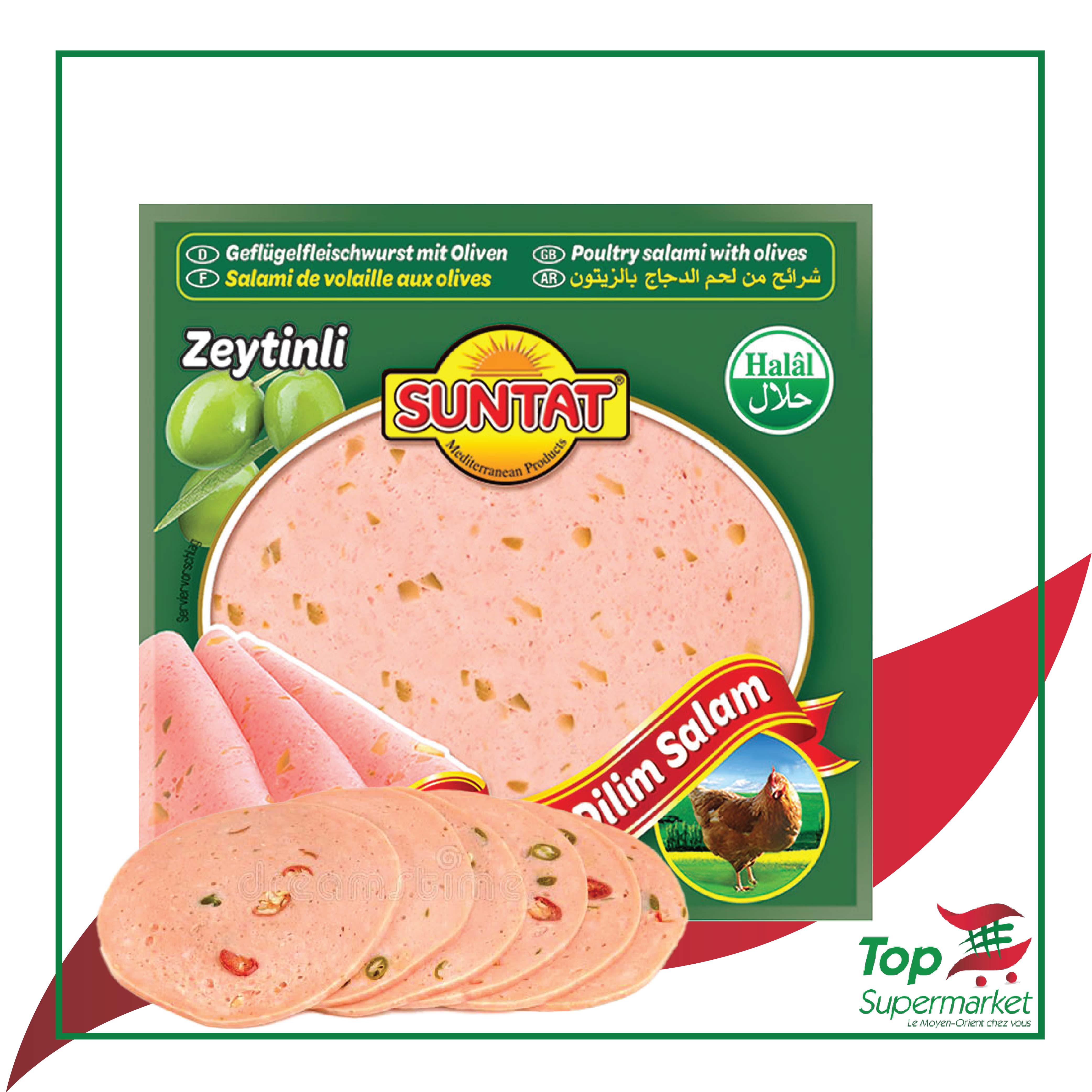 Suntat Salami de Poulet au Olives 200gr HALAL